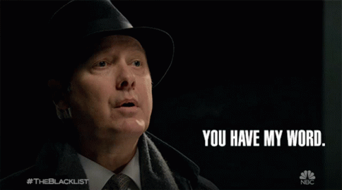 Man In Hat Saying You Have My Word GIF