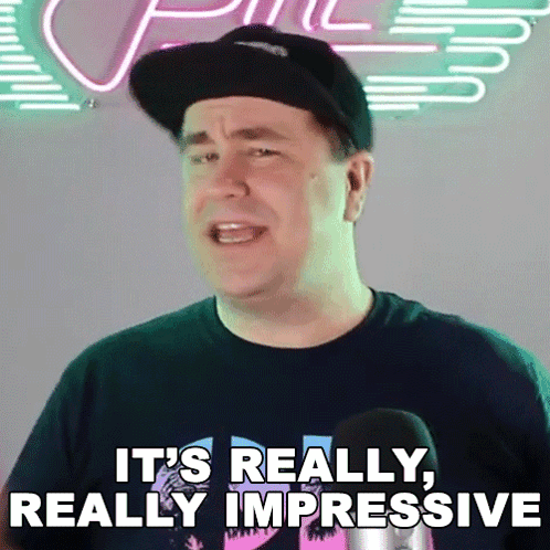 Man in Hat Says It's Really Impressive