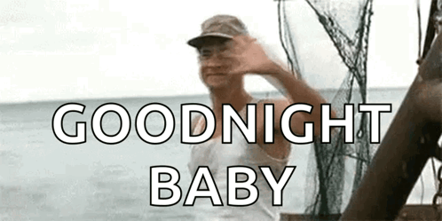 Man In Hat Waving On Boat GIF