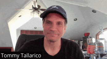 Man in Hat with Tommy Tallarico