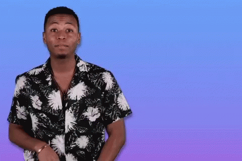 Man in Hawaiian Shirt Dancing Happy Birthday