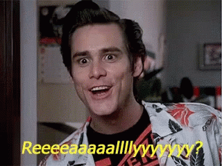 Man in Hawaiian Shirt Saying Reee