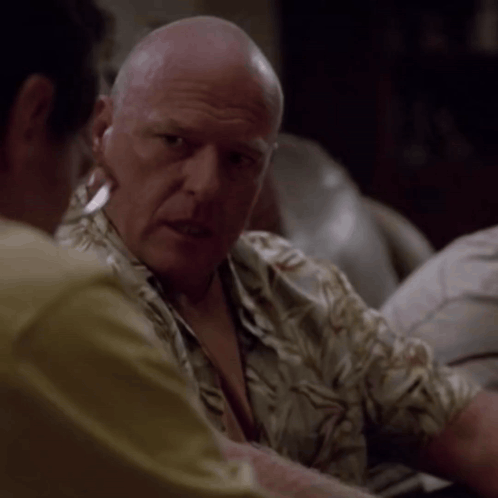 Man in Hawaiian Shirt Saying You Gonna Man Up