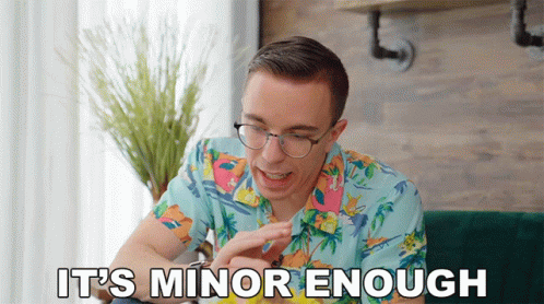 Man in Hawaiian Shirt Says Minor Enough