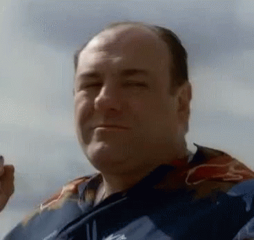 Man In Hawaiian Shirt Smoking GIF