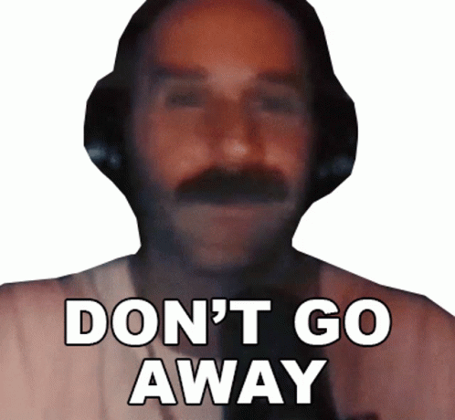 Man In Headphone Please Dont Go Away GIF