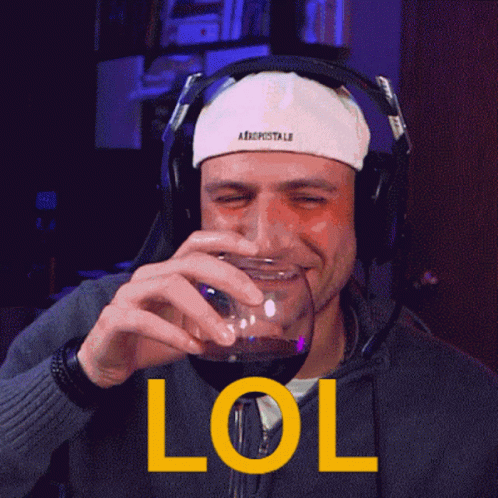 Man In Headphones And Bandana Laughing LOL GIF