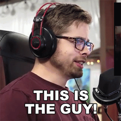 Man in Headphones and Glasses Says This Is the Guy