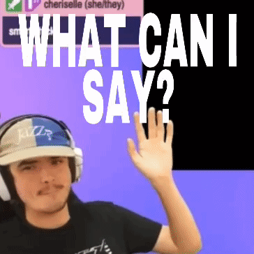 Man in Headphones and Hat Saying What Can I Say