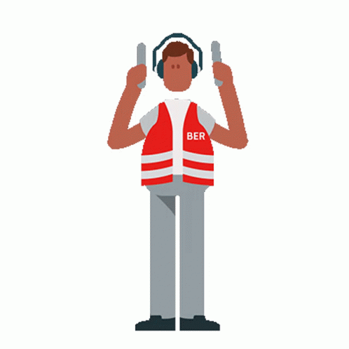 Man in Headphones and Red Vest With Ber