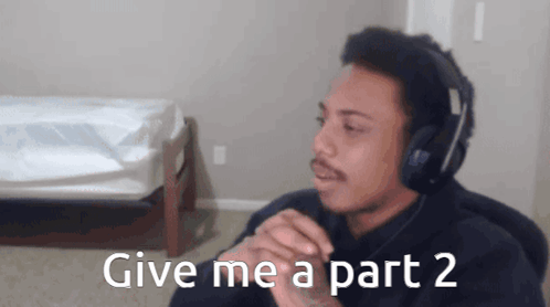 Man In Headphones Saying Give Me A Part 2 GIF