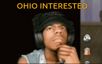 Man in Headphones Saying Ohio Interested
