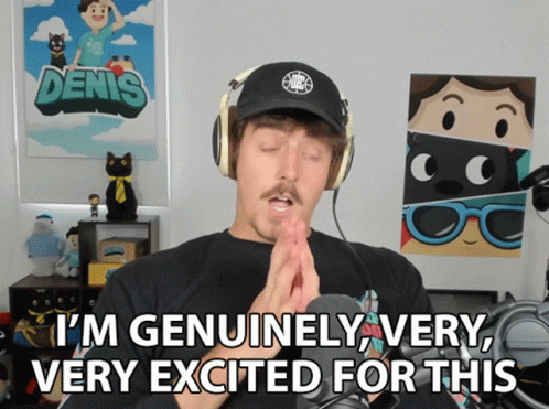 Man in Headphones Says Genuinely Very Excited