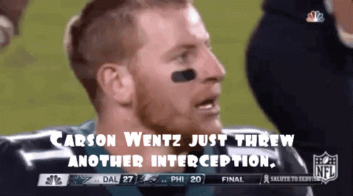 Man In Headphones Smiling Watching Vikings Vs Eagles GIF