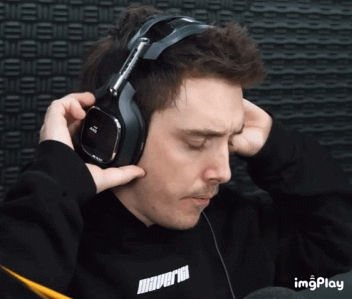 Man in Headphones With Maverick