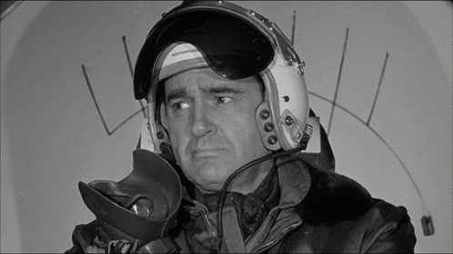 Man In Helmet And Goggles With Letter L GIF