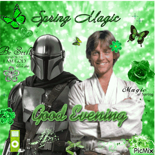 Man In Helmet And Man In White Robe Saying Spring Magic GIF