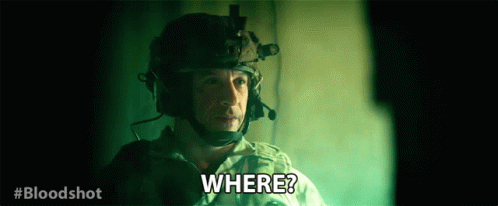 Man in Helmet Asking Where