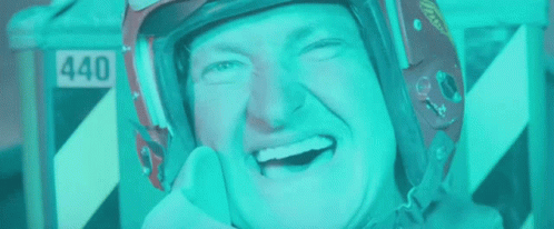 Man In Helmet Saying Hello Boy GIF