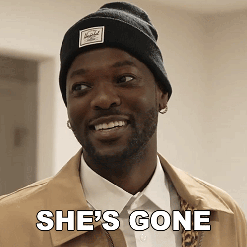 Man in Herschel Beanie Smiling Says She's Gone