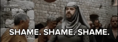 Man in Hijab Saying Shame Shame Shame