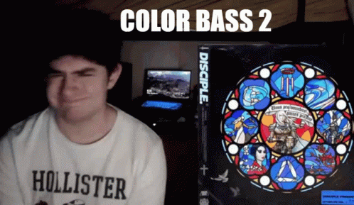 Man In Hollister Shirt Sitting At Laptop GIF