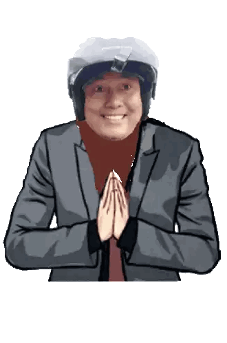 Man in Honda Helmet and Suit