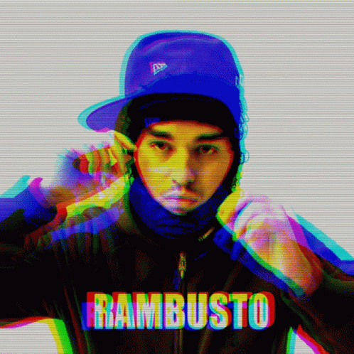 Man In Hooded Jacket And Hat With Rambusto GIF