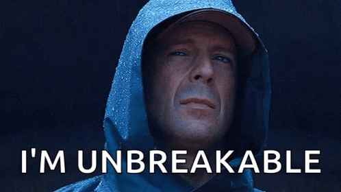 Man in Hooded Jacket I Am Unbreakable