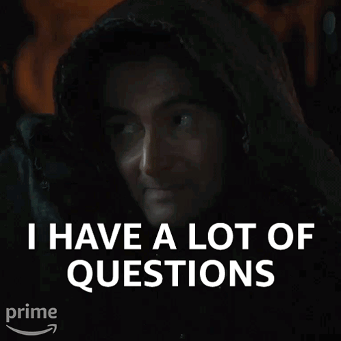Man in Hooded Jacket Saying I Have a Lot of Questions