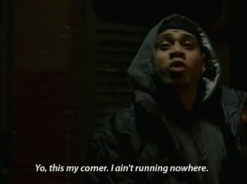 Man in Hooded Jacket Saying Yo This Is My Corner I Ain't Running Nowhere