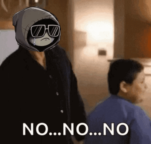Man In Hoodie And Sunglasses Saying No GIF