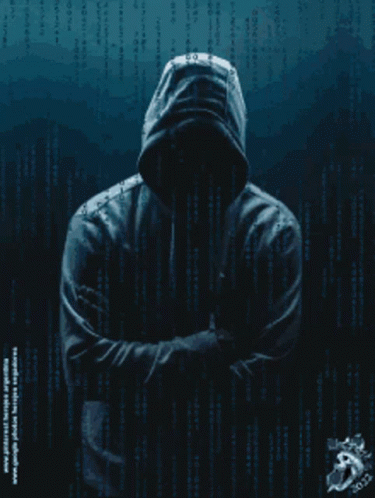Man In Hoodie Blue Background GIF