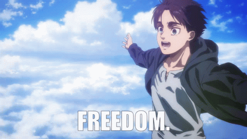 Man In Hoodie Flying With Freedom GIF