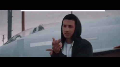 Man In Hoodie Giving Middle Finger GIF