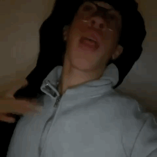 Man in Hoodie Making Funny Face