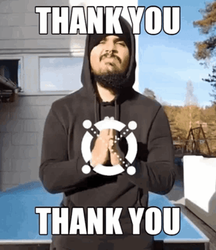 Man in Hoodie Saying Thank You