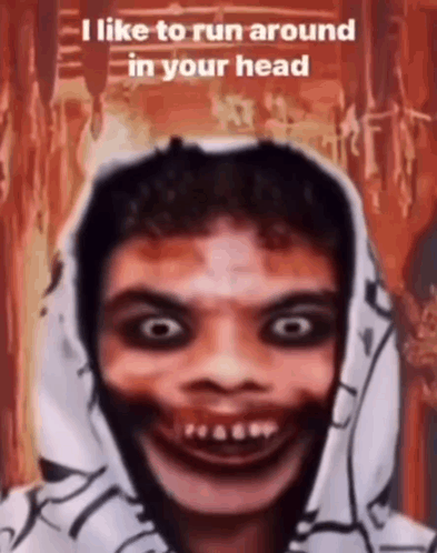 Man in Hoodie Says I Like to Run Around in Your Head