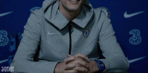 Man in Hoodie with Chelsea Logo