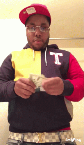 Man In Hoodie With Letter T GIF