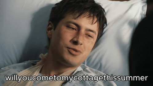 Man in Hospital Bed Will You Come to My Cottage This Summer
