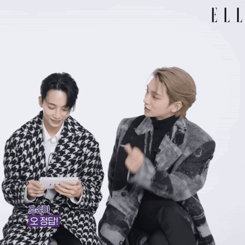 Man in Jacket Saying Elle