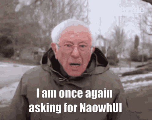 Man In Jacket Says I Am Once Again Asking For Naowhui GIF