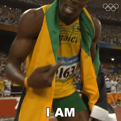 Man In Jamaica Jersey And Scarf Saying I Am GIF