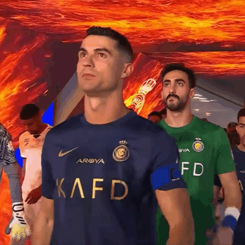 Man in Kafd Shirt Before Men