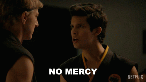 Man In Karate Uniform Says No Mercy GIF