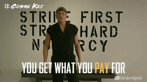 Man In Karate Uniform Strike First Hard No Mercy GIF