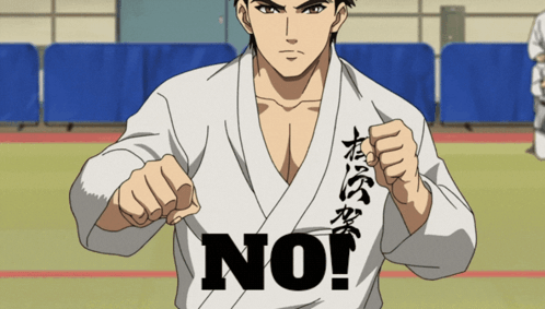 Man in Karate Uniform with No Shirt
