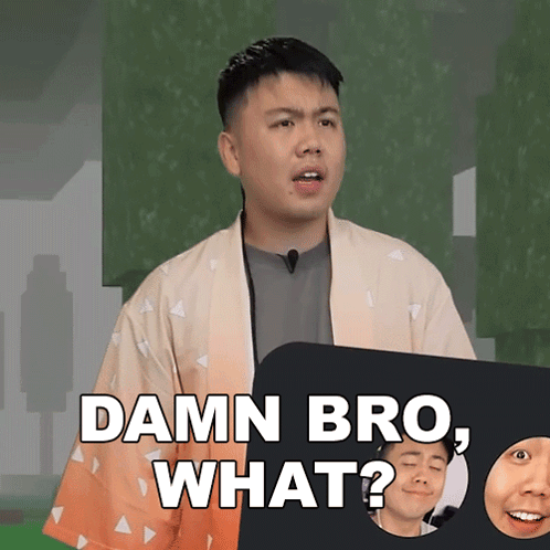 Man in Kimono Says Damn Bro What