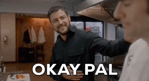 Man in Kitchen Saying 'Okay Pal